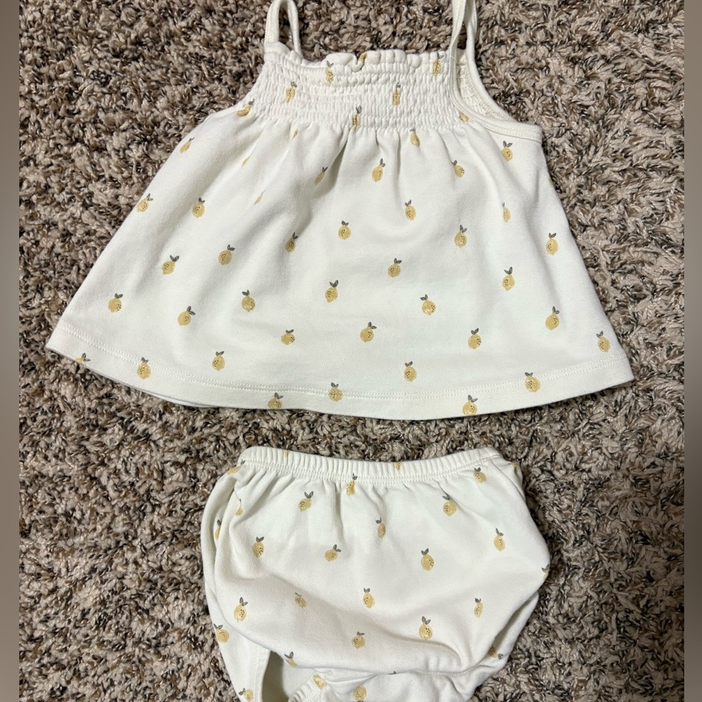 Quincy Mae Smocked Tank and Bloomers 12-18m